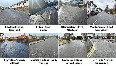 Roads resurfacing projects