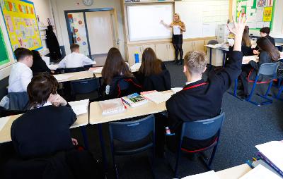 Pupils in classroom