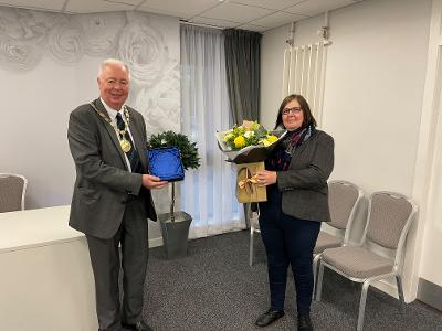 Provost Fletcher and Alison McGown